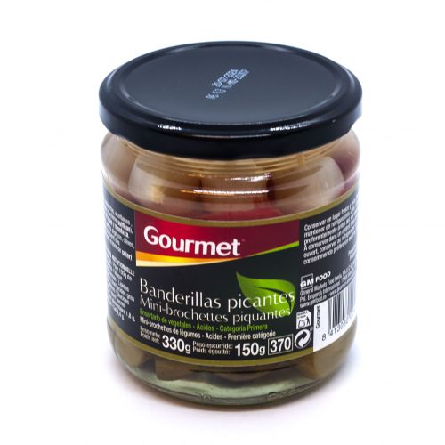Olives, Gherkins and Onions on Sticks - Banderillas - Gourmet